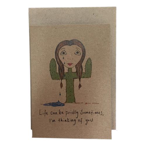 Deer Daisy – Life Can Be Prickly Card ea