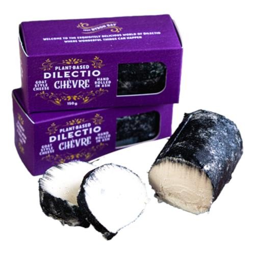 Dilectio - Vegan Chevre Log Ashed 150gm (not postable)