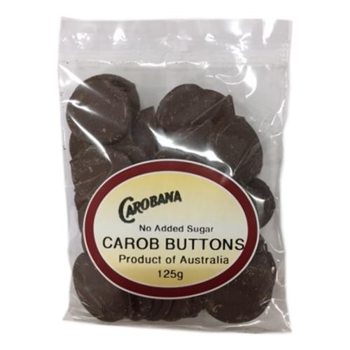 Carobana NAS Carob Buttons 125g Healthy General Store Funki Munki Thinking Naturally