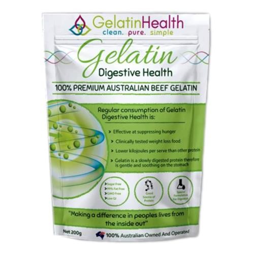 Gelatin Health Digestive Health (Aust grassfed Gelatine) 200gm