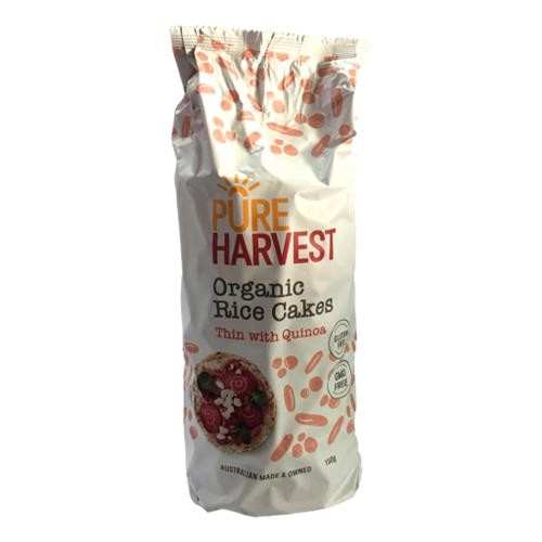 Pure Harvest Organic Rice Cakes Quinoa 150g Healthy General Store