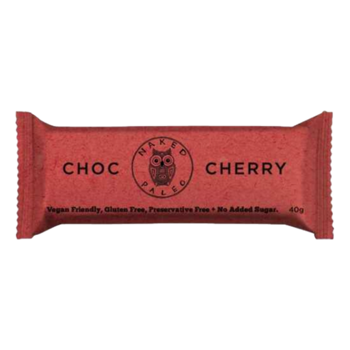 Naked Paleo – Paleo Bars Choc Cherry 40gm