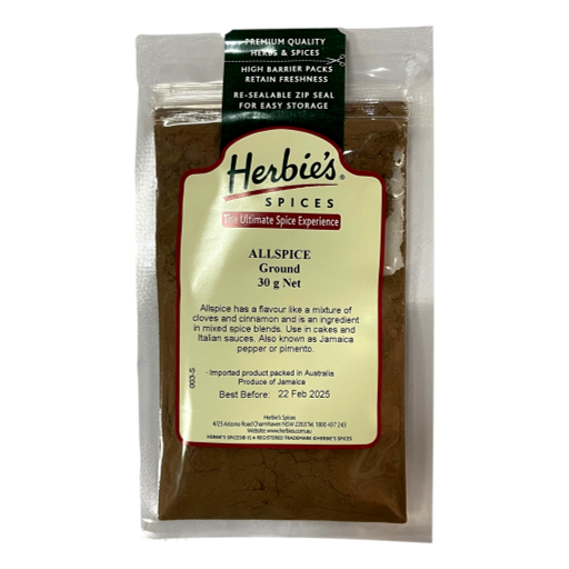 Herbies Spices – Allspice Ground 30gm
