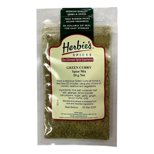 Herbies Spices Green Curry Spice Mix 20g Healthy General Store