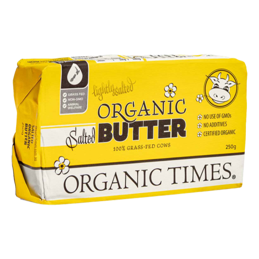 Organic Times - Butter Salted 250gm (not postable)