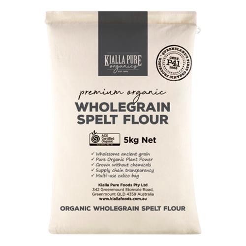 Kialla - Organic Wholegrain Spelt Flour 5kg