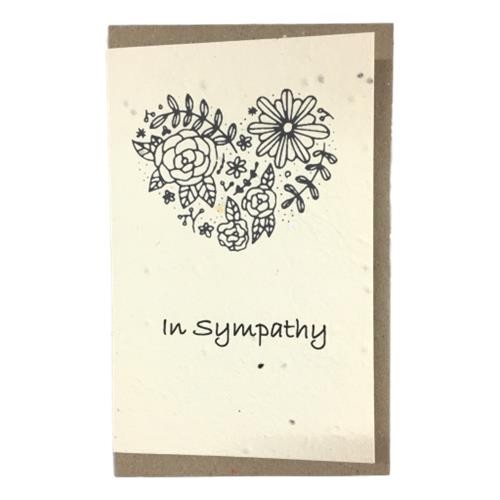 Paper-Go-Round - Seed Paper Greeting Card 'Sympathy' ea