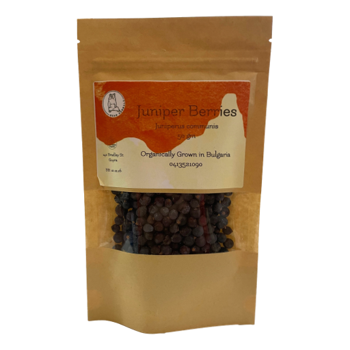 Black Bear Herbals – Organic Juniper Berries 50gm