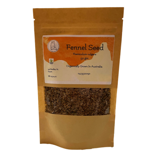 Black Bear Herbals - Organic Fennel Seeds 50gm