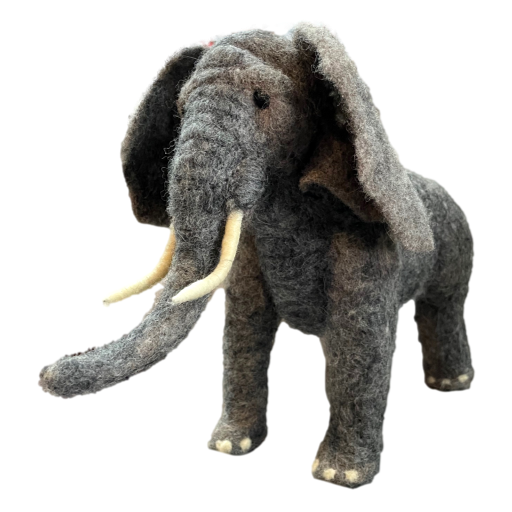 Handmade by Sue - Felted Elephant