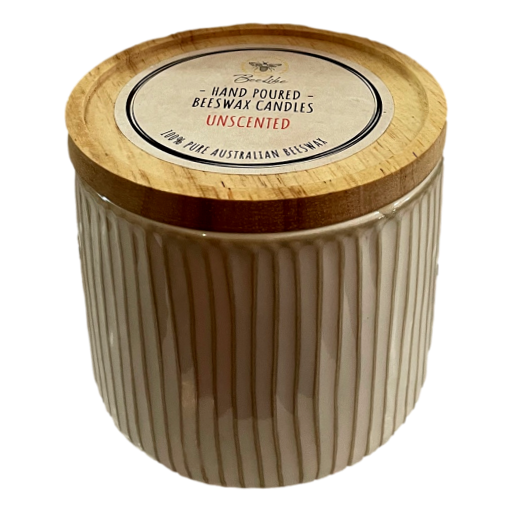 BeeLike - Hand Poured Beeswax Candle Unscented 730gm
