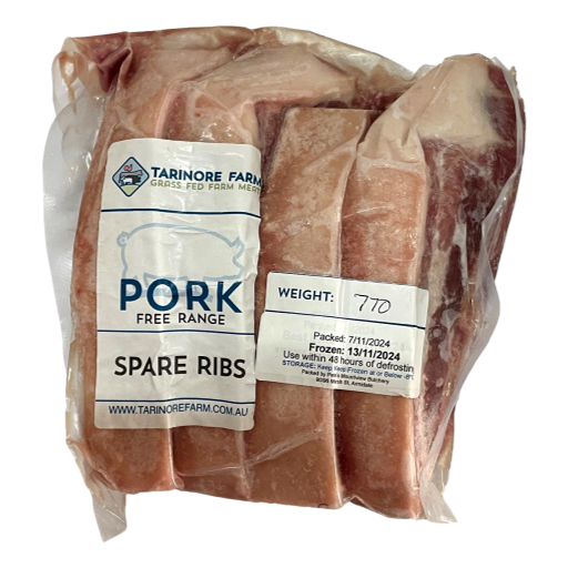 Tarinore Farm - Pork Spare Ribs per kg (not postable)
