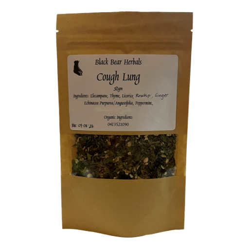 Black Bear Herbals - Organic Cough Lung Herbs 50gm