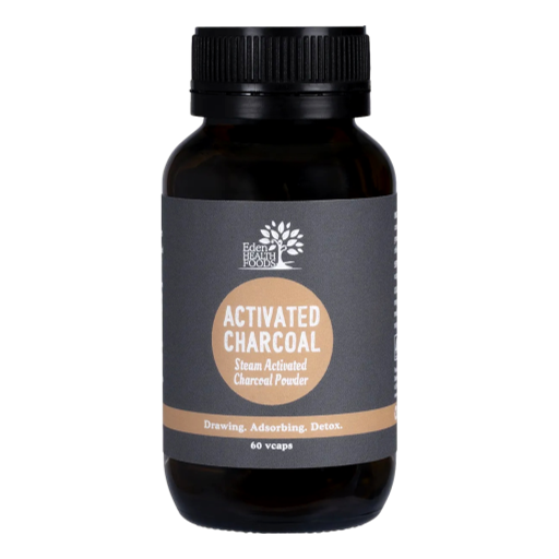 Eden Health Foods - Activated Charcoal Steam Activated Charcoal Powder 60 Caps