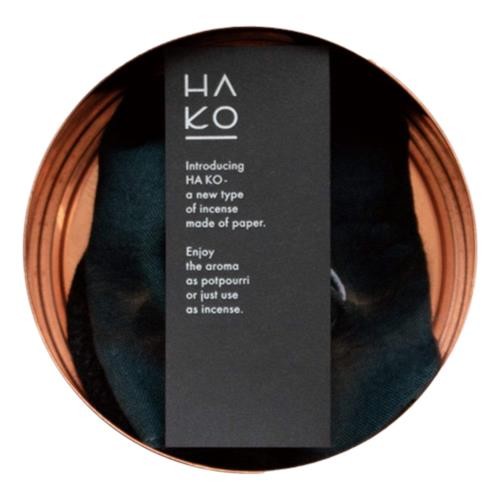 POJ Studio - Hako Incense Black Leaves Set in copper tin 'Relax' x 7
