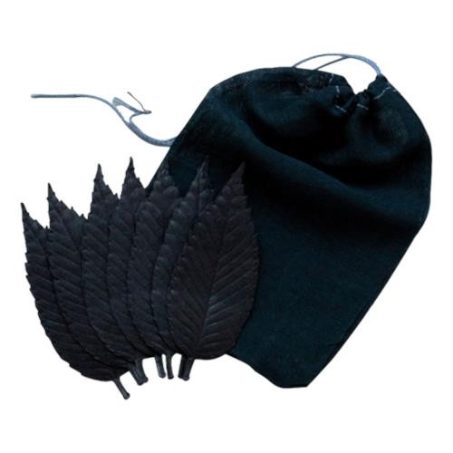 POJ Studio - Hako Incense Black Leaves Set in copper tin 'Relax' x 7