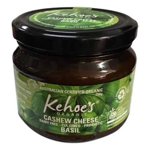 Kehoes Kitchen - Organic Cashew Cheese Basil 250gm (not postable)