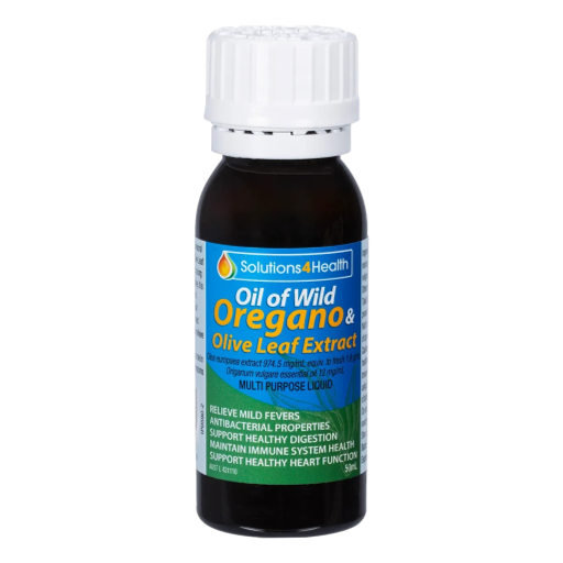 Solutions 4 Health - Wild Oregano Oil + Olive Leaf 50ml
