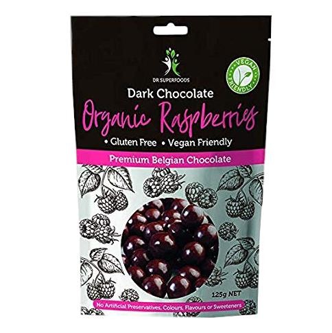 Dr Superfoods - Dark Chocolate Organic Raspberries 125gm