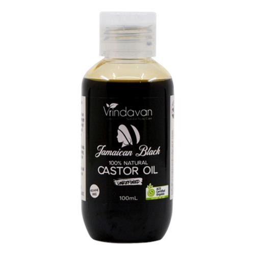Vrindavan - Organic Jamaican Black Castor Oil Dark 100ml