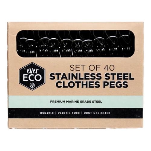 Ever Eco - Stainless Steel Clothes Pegs Marine Grade 40