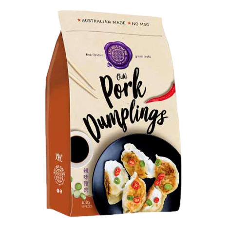 Xin Hua Cheng – Dumplings Chilli Pork (16 pieces) 400gm (not postable)