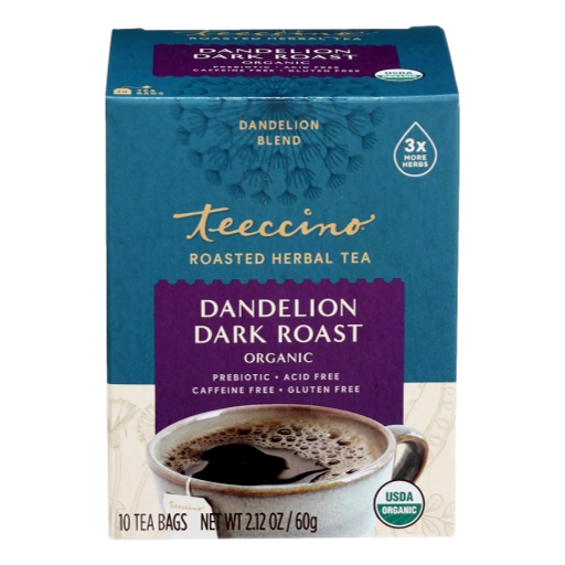 Teeccino - Herbal Coffee Dandelion Dark Roast bags 10