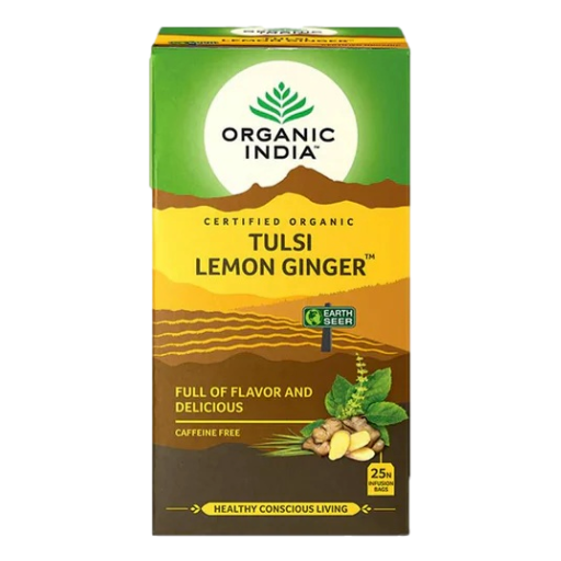 Organic India - Tulsi Lemon Ginger Tea bags 25