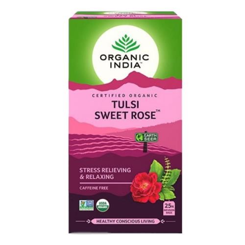 Organic India – Tulsi Sweet Rose Tea bags 25