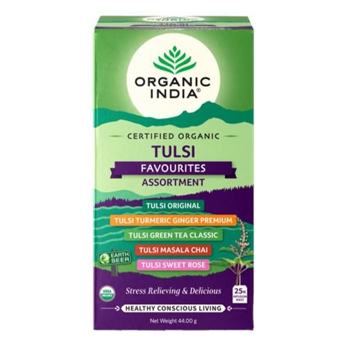 Organic India - Tulsi Favourites Assortment 5 x 5 flavoured tea bags