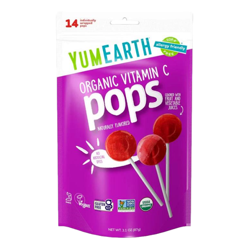 Yum Earth - Organic Lollipops Vitamin C 85gm (14)