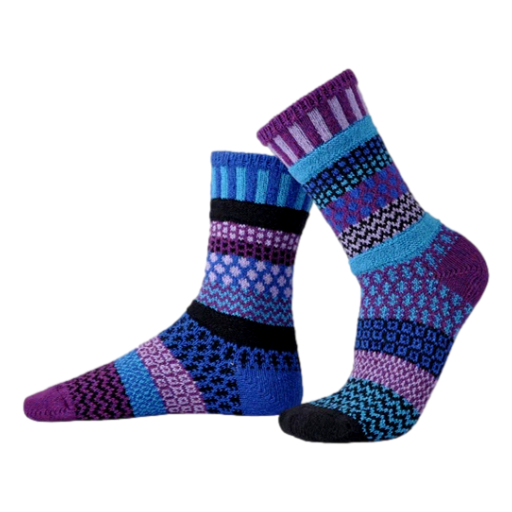 Solmate Socks – Crew Socks Adult Raspberry