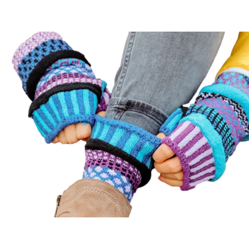 Solmate Socks – Mittens Fingerless Raspberry