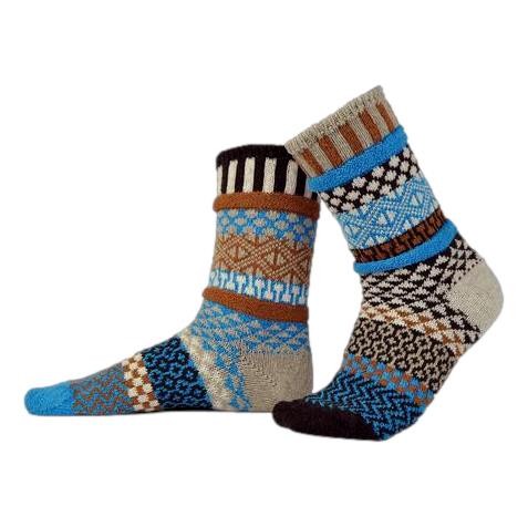 Solmate Socks - Wool Socks Adult Walnut [Size:Small]