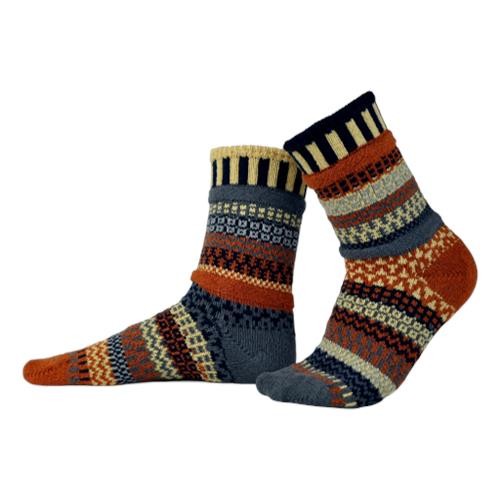 Solmate Socks - Crew Socks Adult Nutmeg [Size:Small]