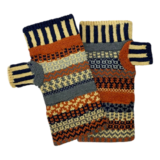 Solmate Socks - Mittens Fingerless Nutmeg