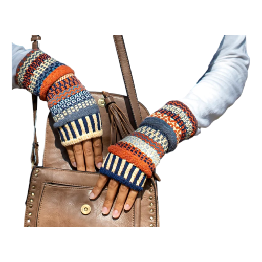 Solmate Socks - Mittens Fingerless Nutmeg