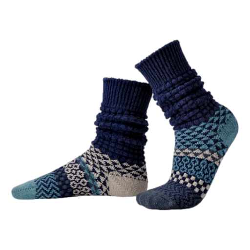 Solmate Socks - Slouch Socks Adult Cerulean [Size:Small]