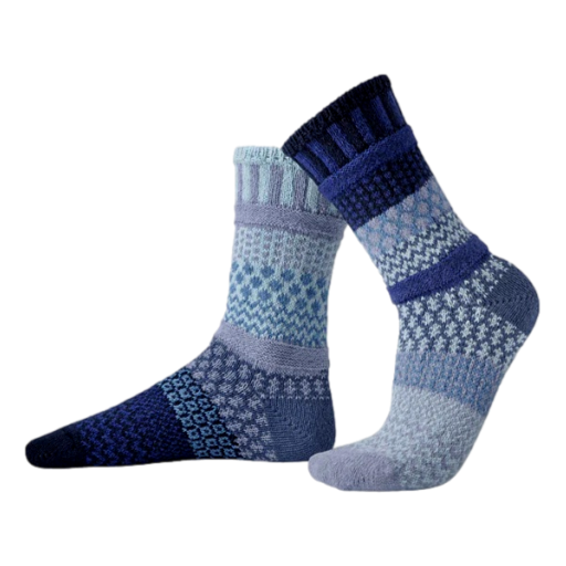 Solmate Socks - Crew Socks Adult Horizon [Size:Large]