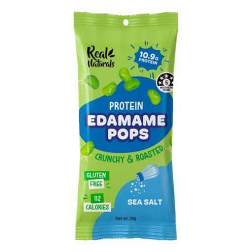 Real Naturals - Edamame Pops Sea Salt 10gm
