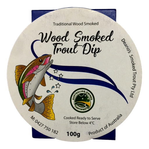 Deanos – Smoked Trout Dip 100gm (not postable)