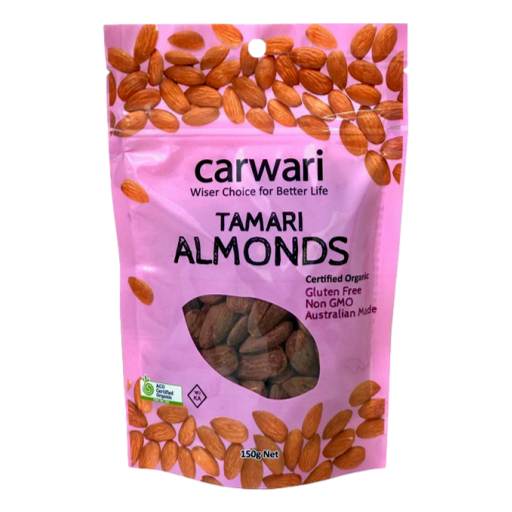Carwari - Organic Tamari Almonds 150gm