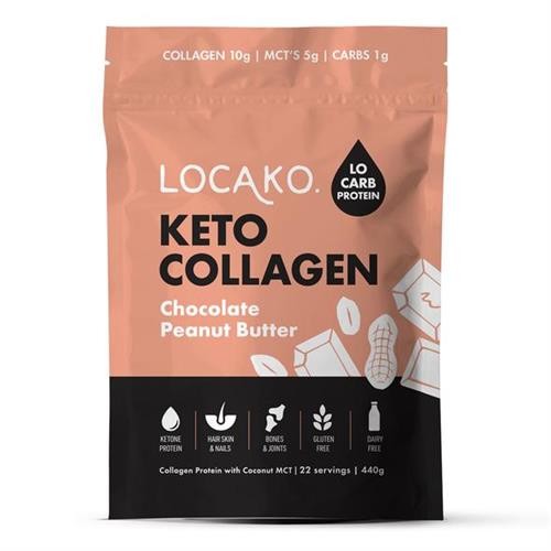 Locako – Keto Collagen Chocolate Peanut Butter 440gm