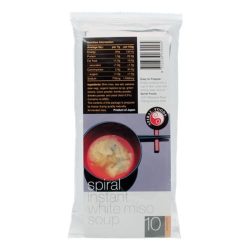 Spiral Foods - Instant White Miso Soup 10 x 7gm