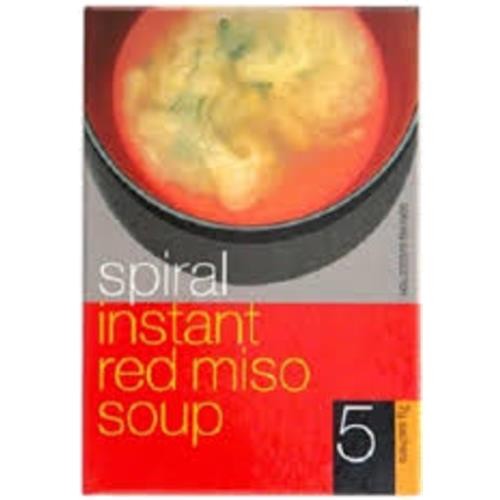 Spiral Foods - Instant Red Miso Soup 5 x 7gm