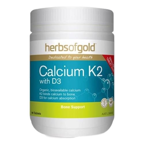 Herbs of Gold - Calcium K2 with D3 - 90