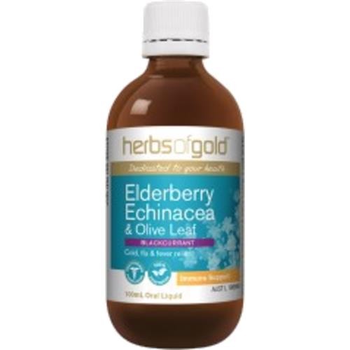 Herbs of Gold - Elderberry Echinacea and Olive Leaf 100ml
