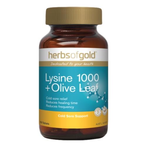 Herbs of Gold - Lysine 1000 + Olive Leaf 100