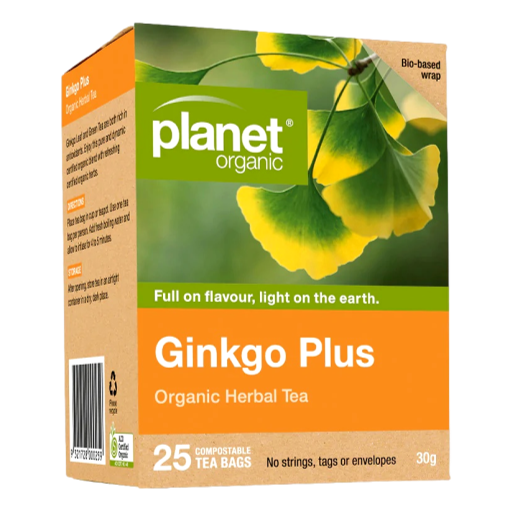 Planet Organic - Ginkgo Plus Tea bags 25