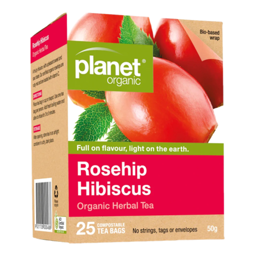 Planet Organic - Rosehip Hibiscus Tea bags 25